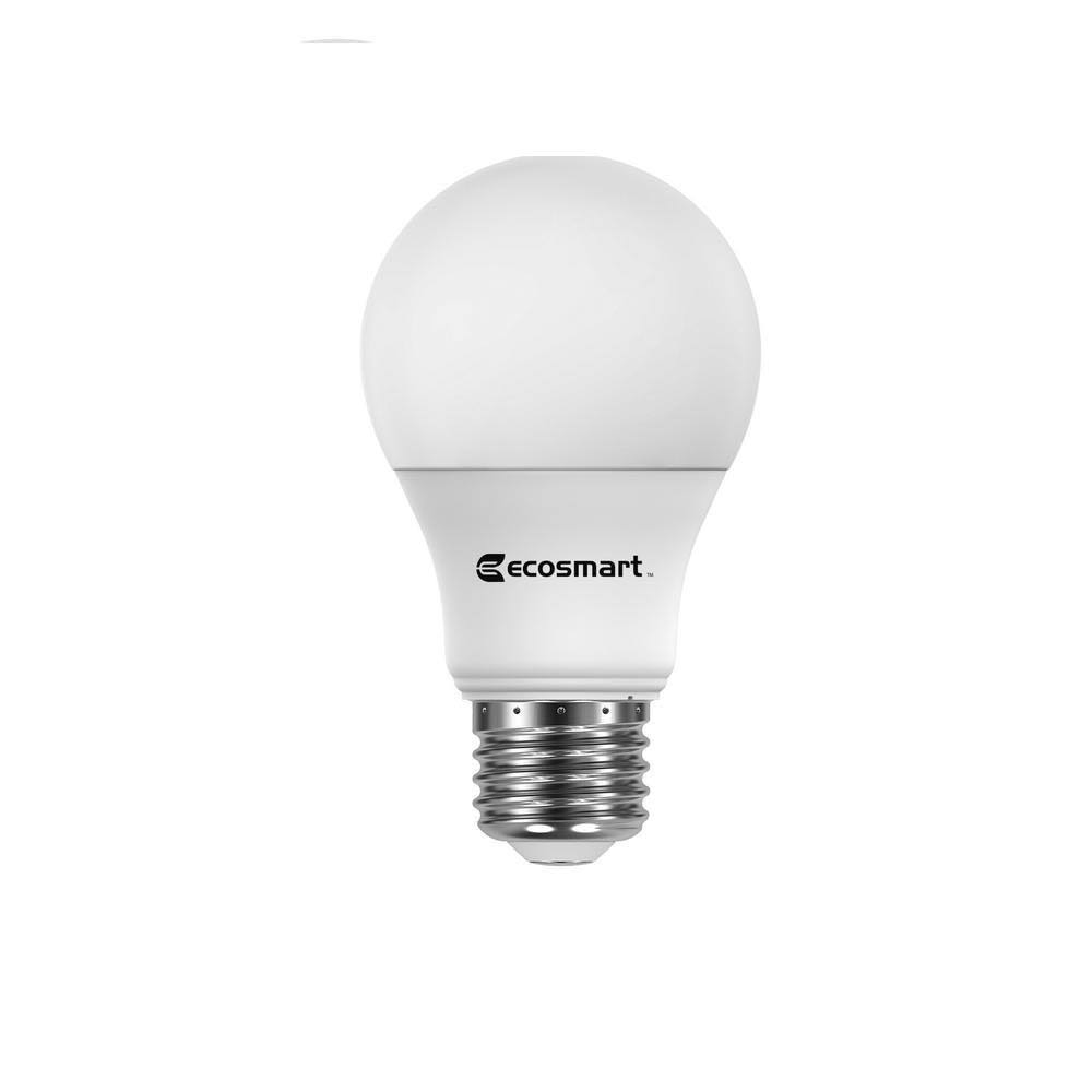 Ecosmart 60-Watt Equivalent Smart A19 LED Light Bulb Tunable White with Voice Control (1-Bulb) Powered by - Product image 1