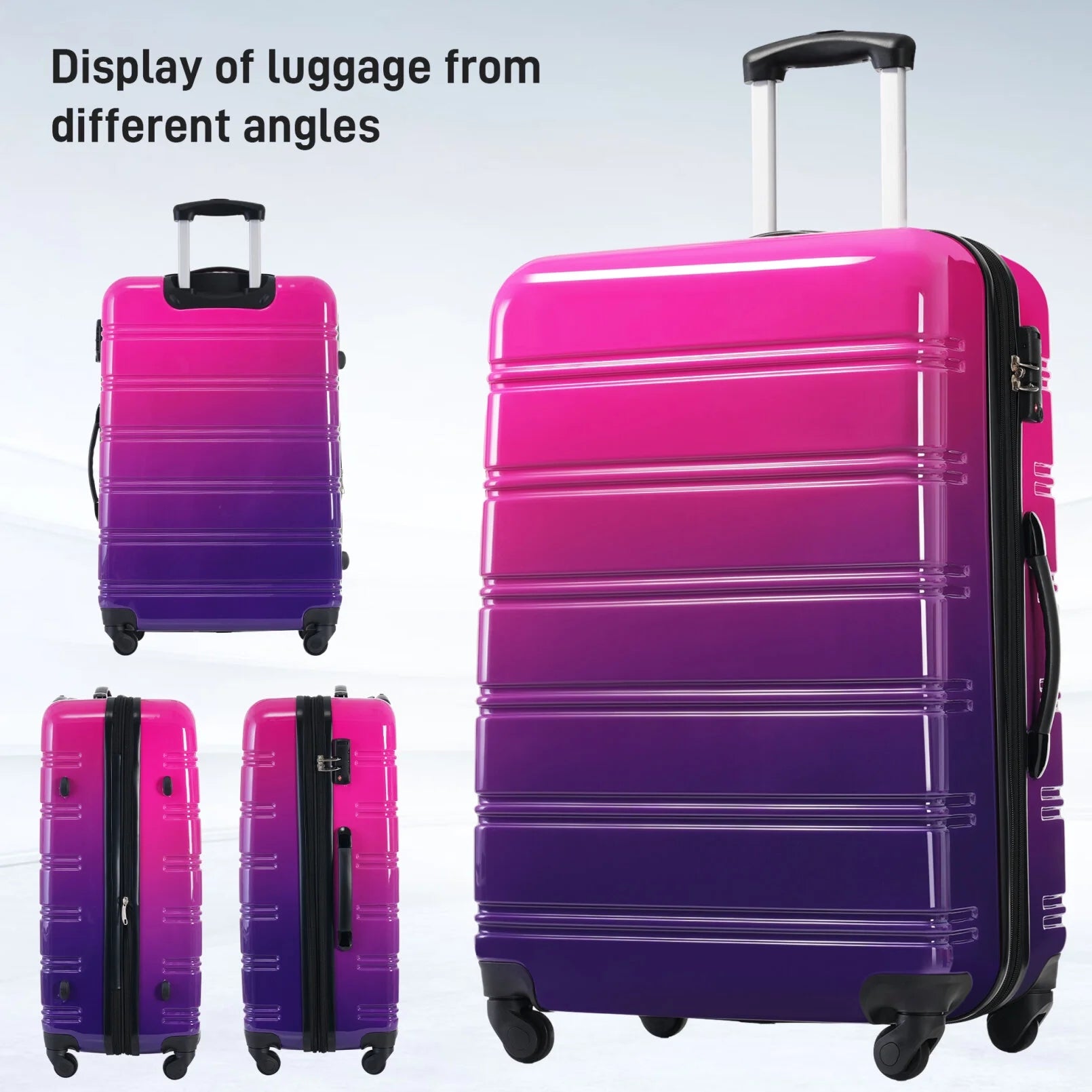 3 Piece Luggage Sets, Hard Shell Suitcase 20/24/28 in with TSA Lock and Spinner Wheels - Product image 9
