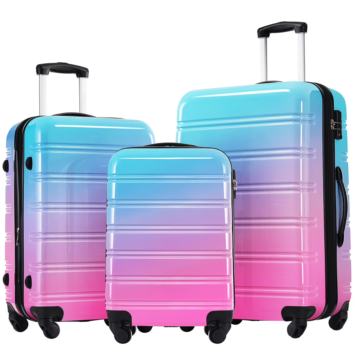 3 Piece Luggage Sets, Hard Shell Suitcase 20/24/28 in with TSA Lock and Spinner Wheels - Product image 5