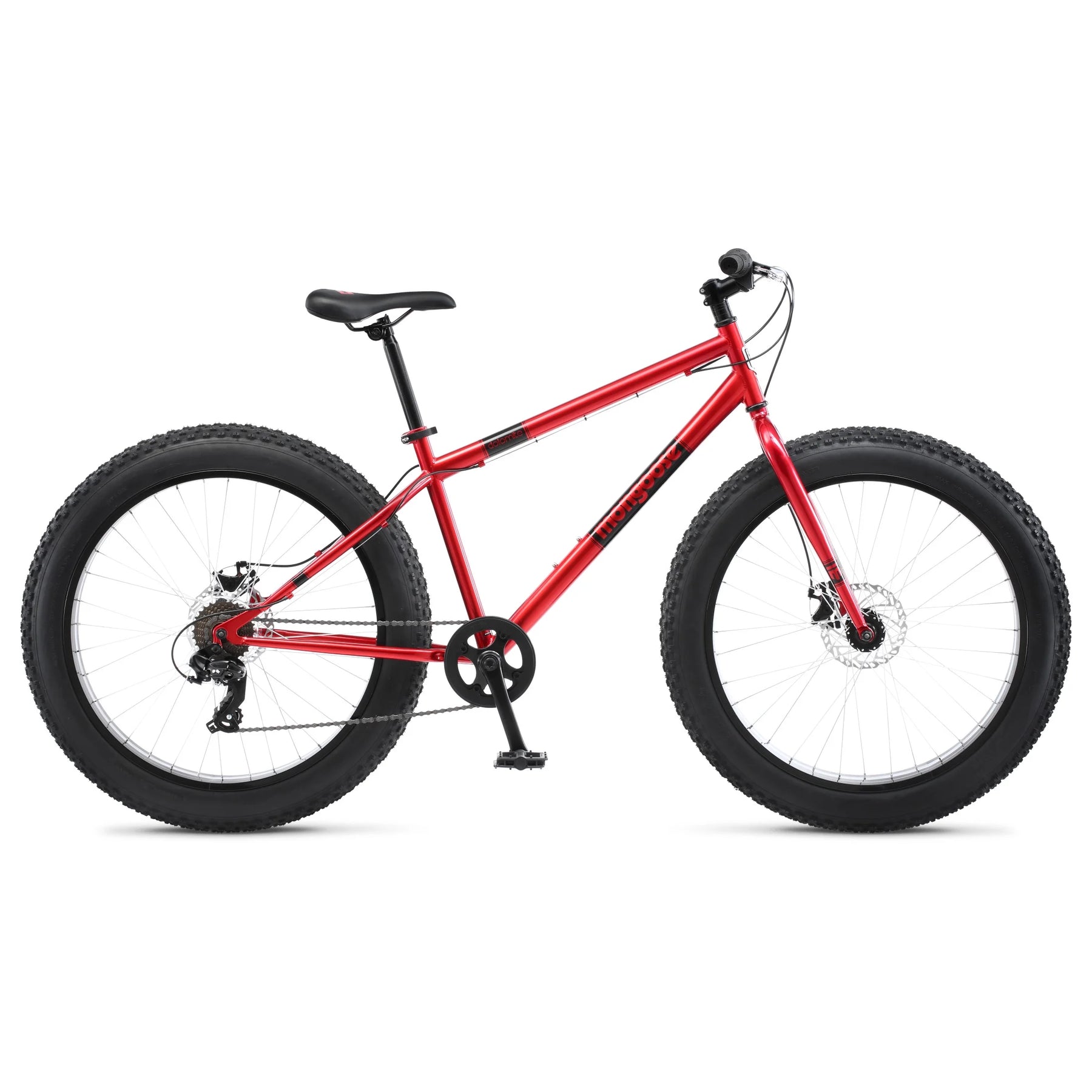 Mongoose Dolomite Adult Fat Tire Mountain Bike, 26 - Inch Wheel, Red - Product image 2