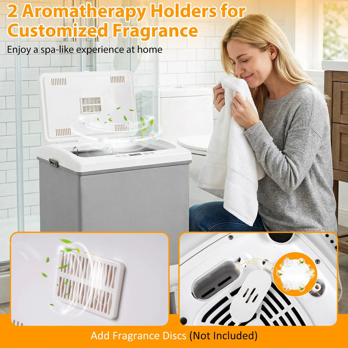 Tangkula 35L Large Towel Warmer with Heating and Drying Modes for Bathroom - Product image 8