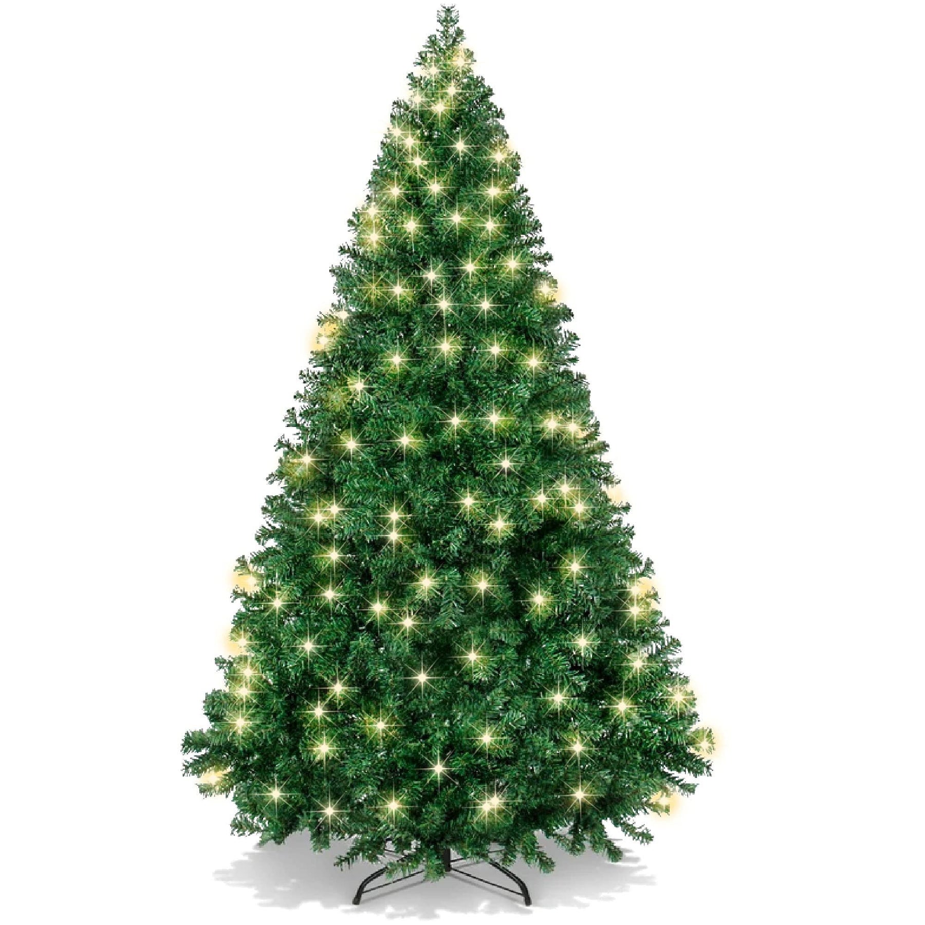 Best Choice Products 6ft Pre-Lit Premium Hinged Artificial Christmas Pine Tree w/ 1, 000 Tips, 250 Lights - Product image 1