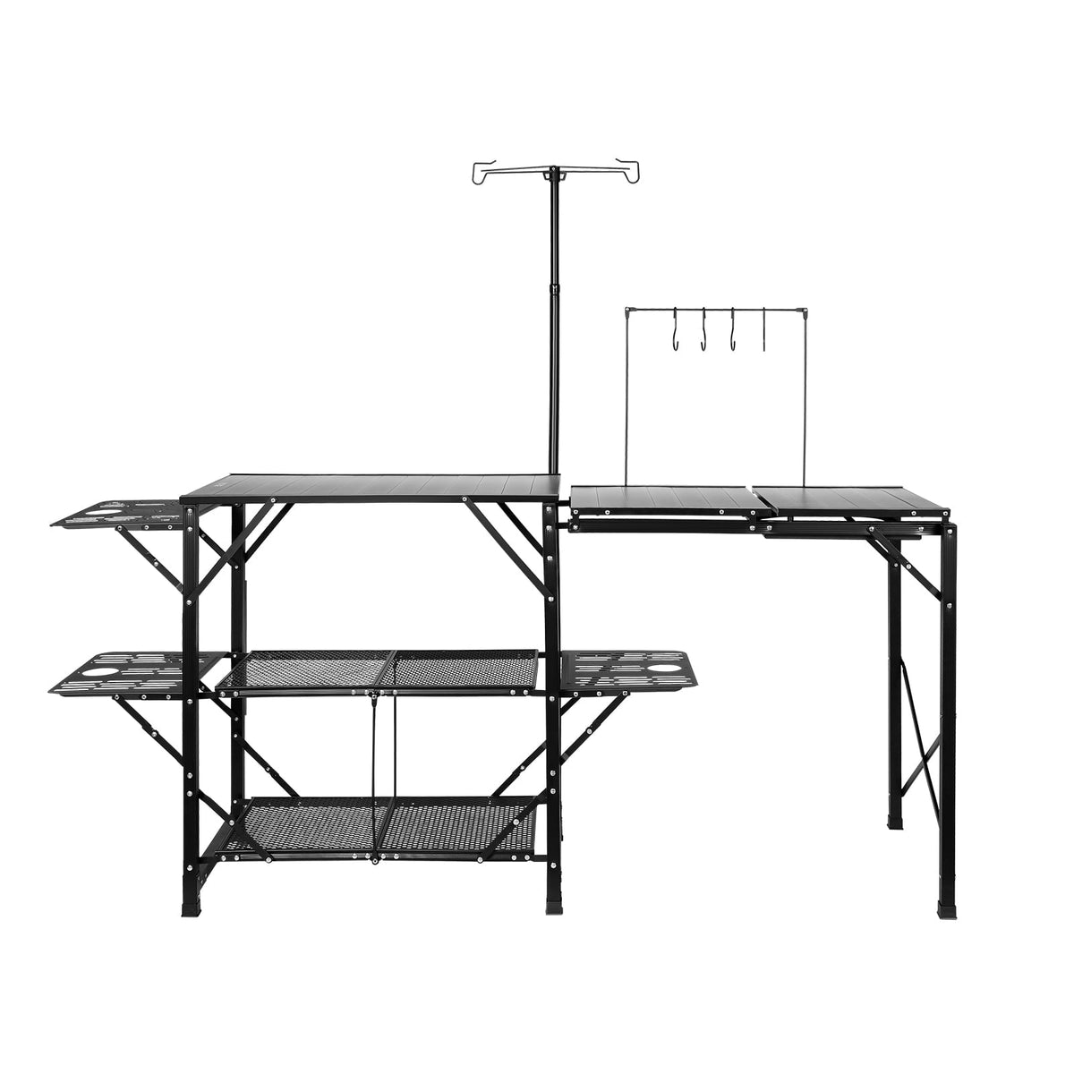 Camping Kitchen Table Folding Portable Cook Station Tables Shelves &A Sink - Product image 9
