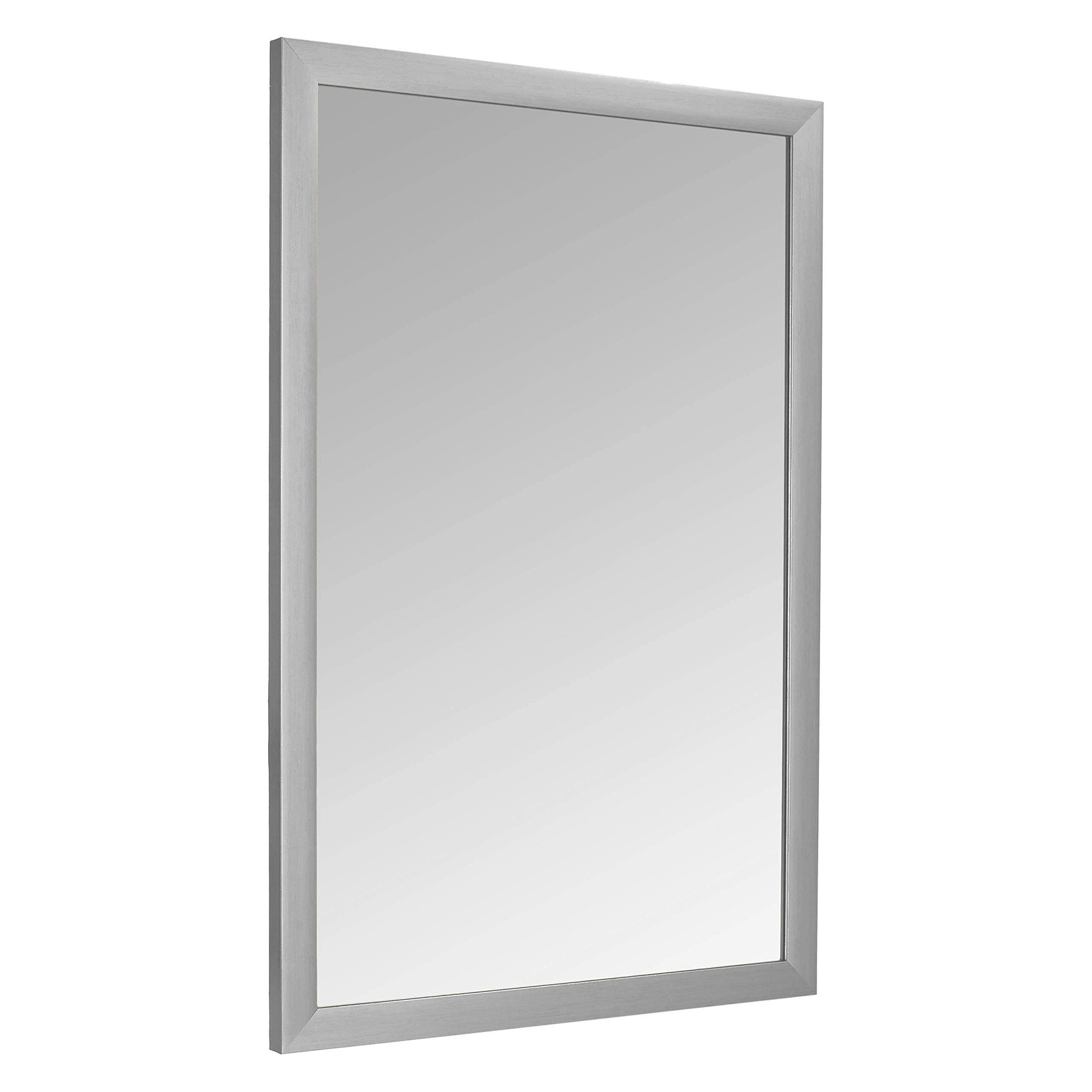 Basics Rectangular Wall Mirror 24 inch x 36 inch - Standard Trim, Nickel - Product image 1