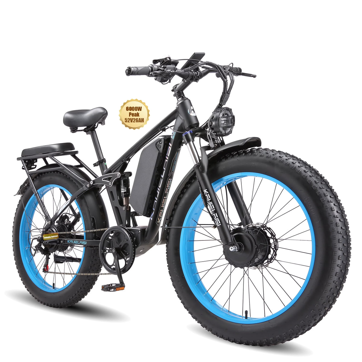 KAIJIELAISI Electric Bike for Adults, AWD Ebikes Dual Motor Peak 6000W - Product image 5