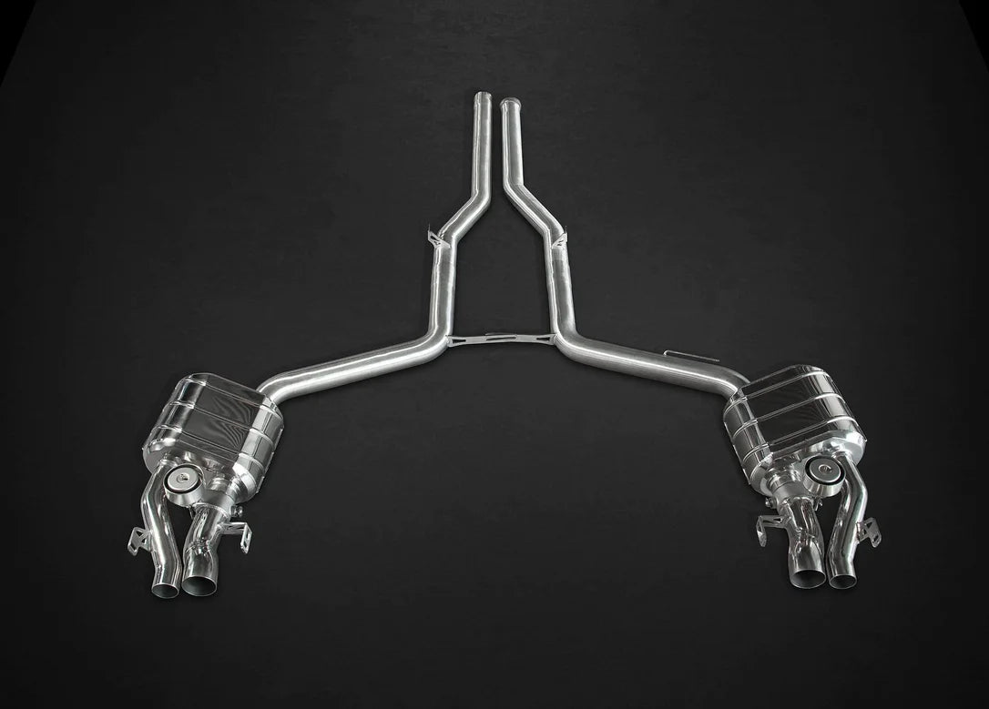 Mercedes E63S AMG Sedan (W212) 4matic S & 2WD - Valved Exhaust System (Incl. Remote)