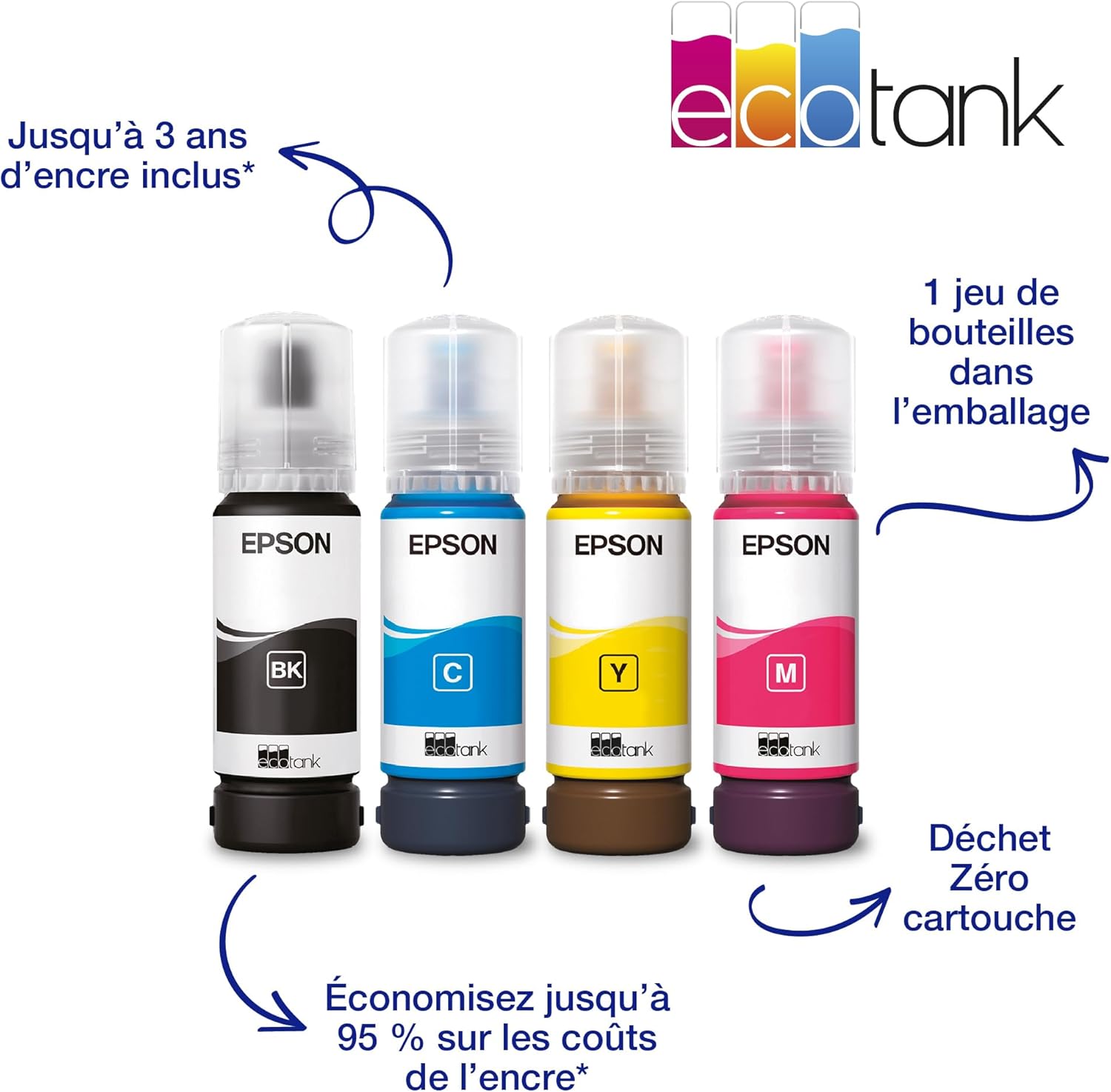 EcoTank ET-4800 Wi-Fi A4 multifunction printer equipped with ink tanks, with up to 3 years of ink included