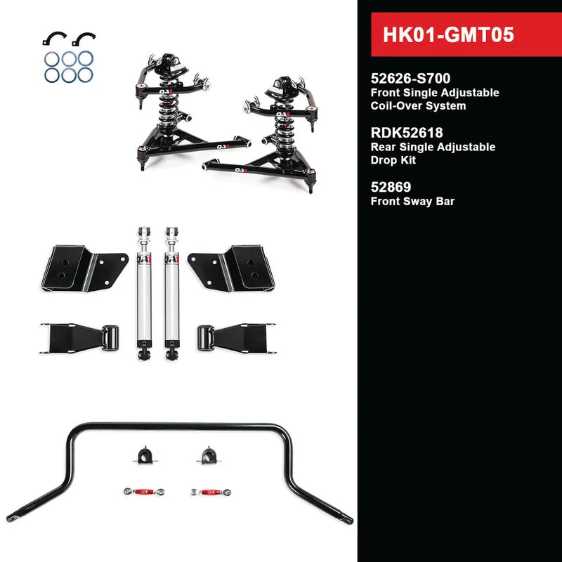 QA1 Level 1 Full Vehicle Handling Kit, 99-06 Silverado/Sierra 1500 2WD HK01-GMT05 / 06