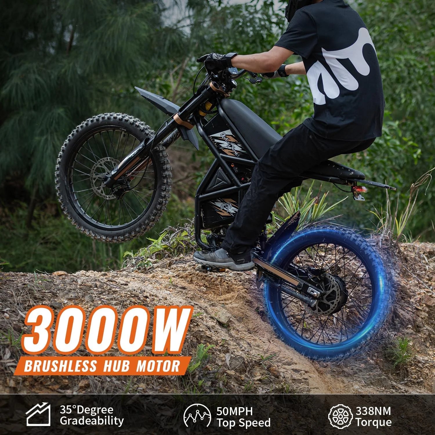 2000W Electric Dirt Bike for Adults Ridingtimes GT73 UL2849, Brushless Hub Motor - Product image 20
