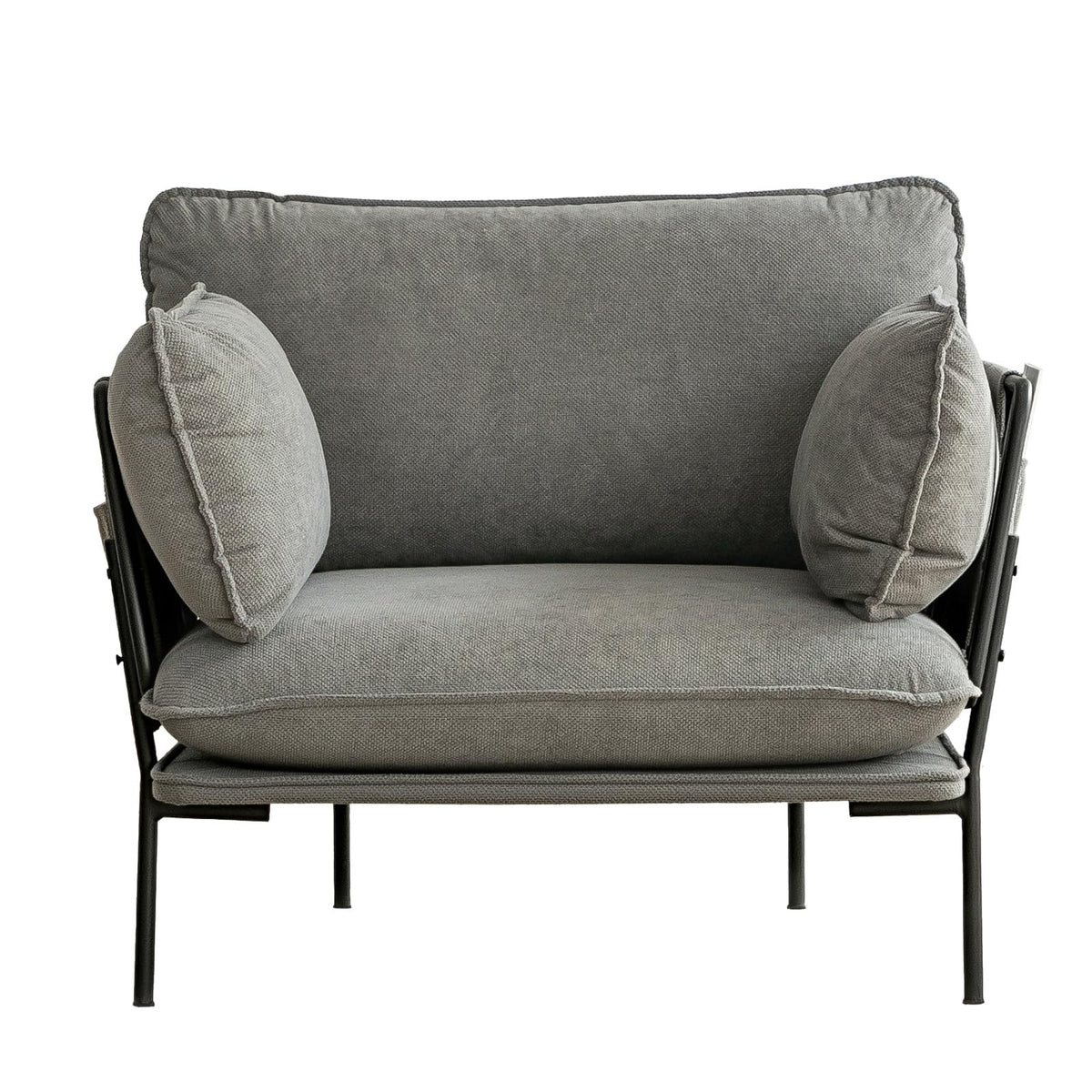 AECOJOY Modern Accent Chair Reading Chair with Pillow Upholstered Armchair for Adults - Product image 1