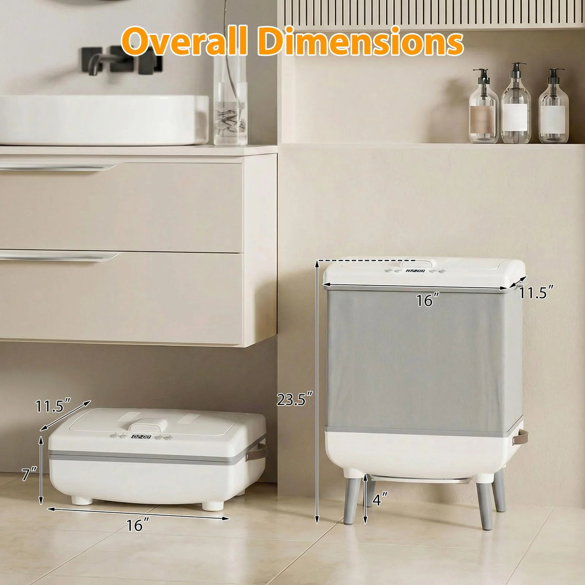 Tangkula 35L Large Towel Warmer with Heating and Drying Modes for Bathroom - Product image 2