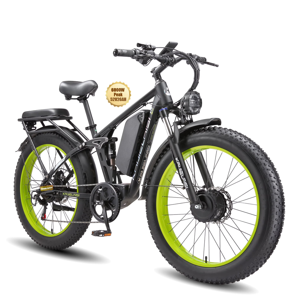 KAIJIELAISI Electric Bike for Adults, AWD Ebikes Dual Motor Peak 6000W - Product image 1