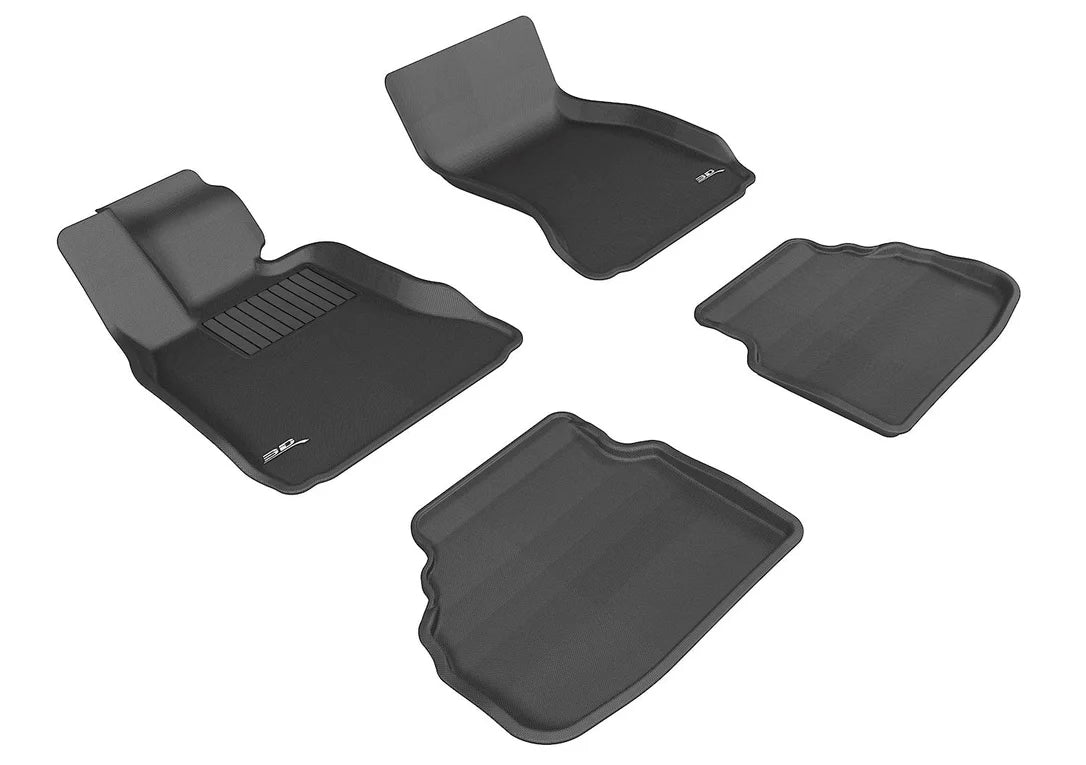 3D MAXpider L1BM05301509 - 2009-2012 BMW 7 Series F01 Kagu 1st & 2nd Row Floormats - Black