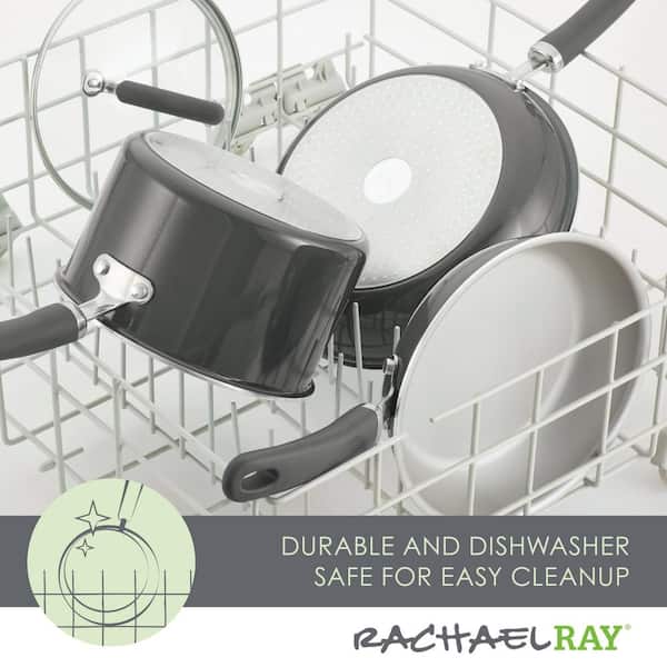 Create Delicious 13-Piece Aluminum Nonstick Cookware Set in Gray Shimmer