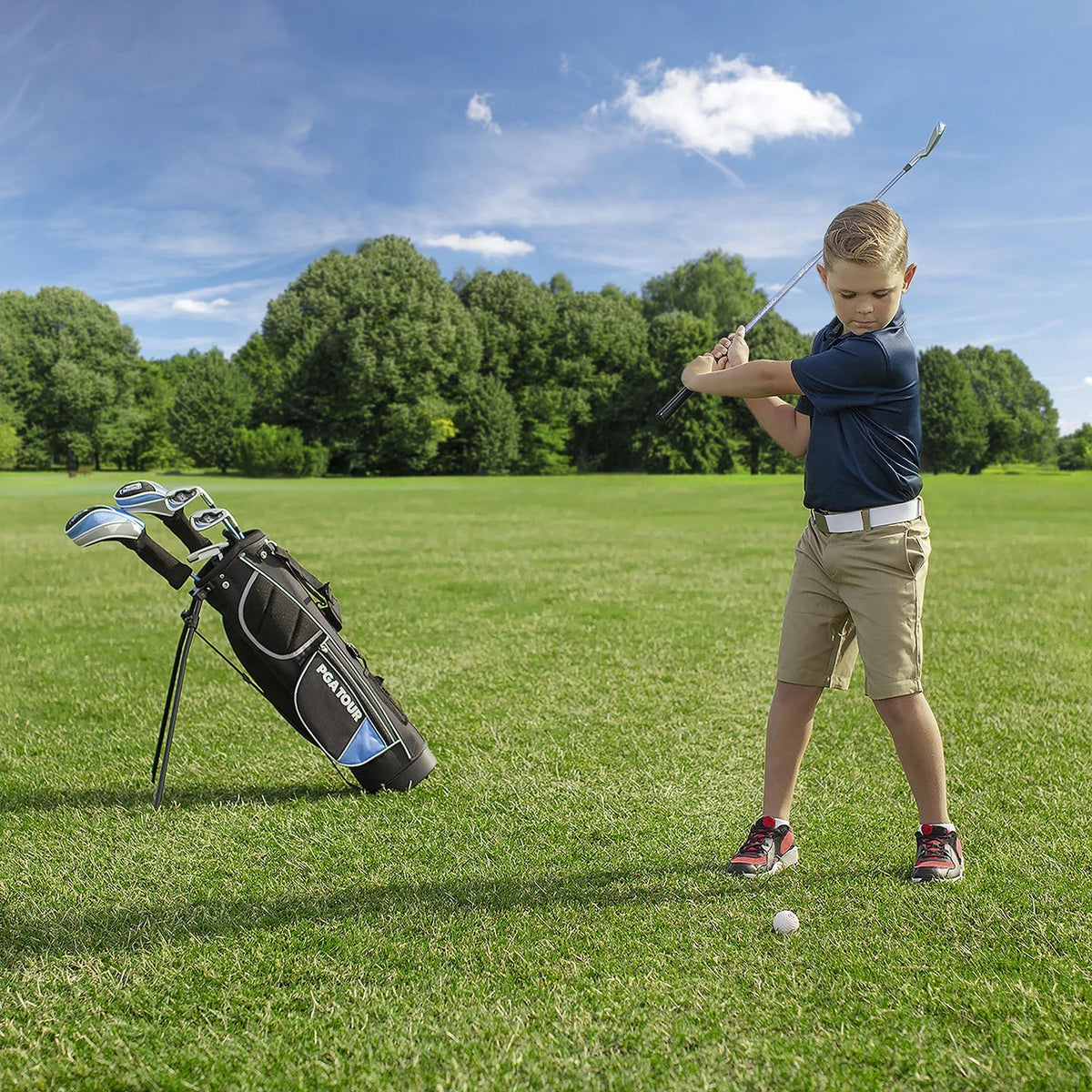 PGA Tour Right - Handed 10 Piece Kids Golf Club Stand Bag Set; Player Height 4'8 - 5'2", Ages 8 - 12 - Product image 9