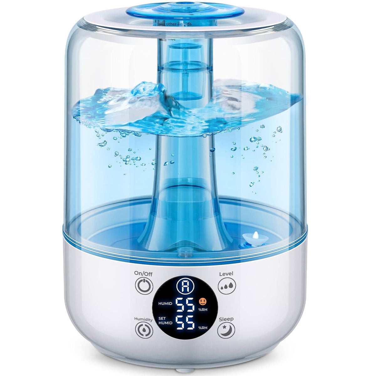 HiLife Humidifiers for Bedroom, 3L Ultrasonic Cool Mist Humidifiers for Home Baby Nursery & Plants - Product image 1