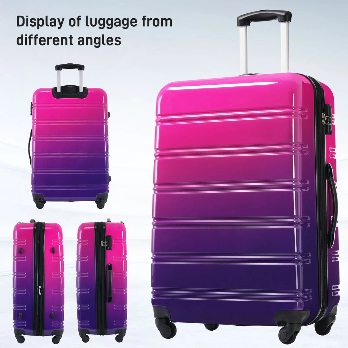 3 Piece Luggage Sets, Hard Shell Suitcase 20/24/28 in with TSA Lock and Spinner Wheels - Product image 9