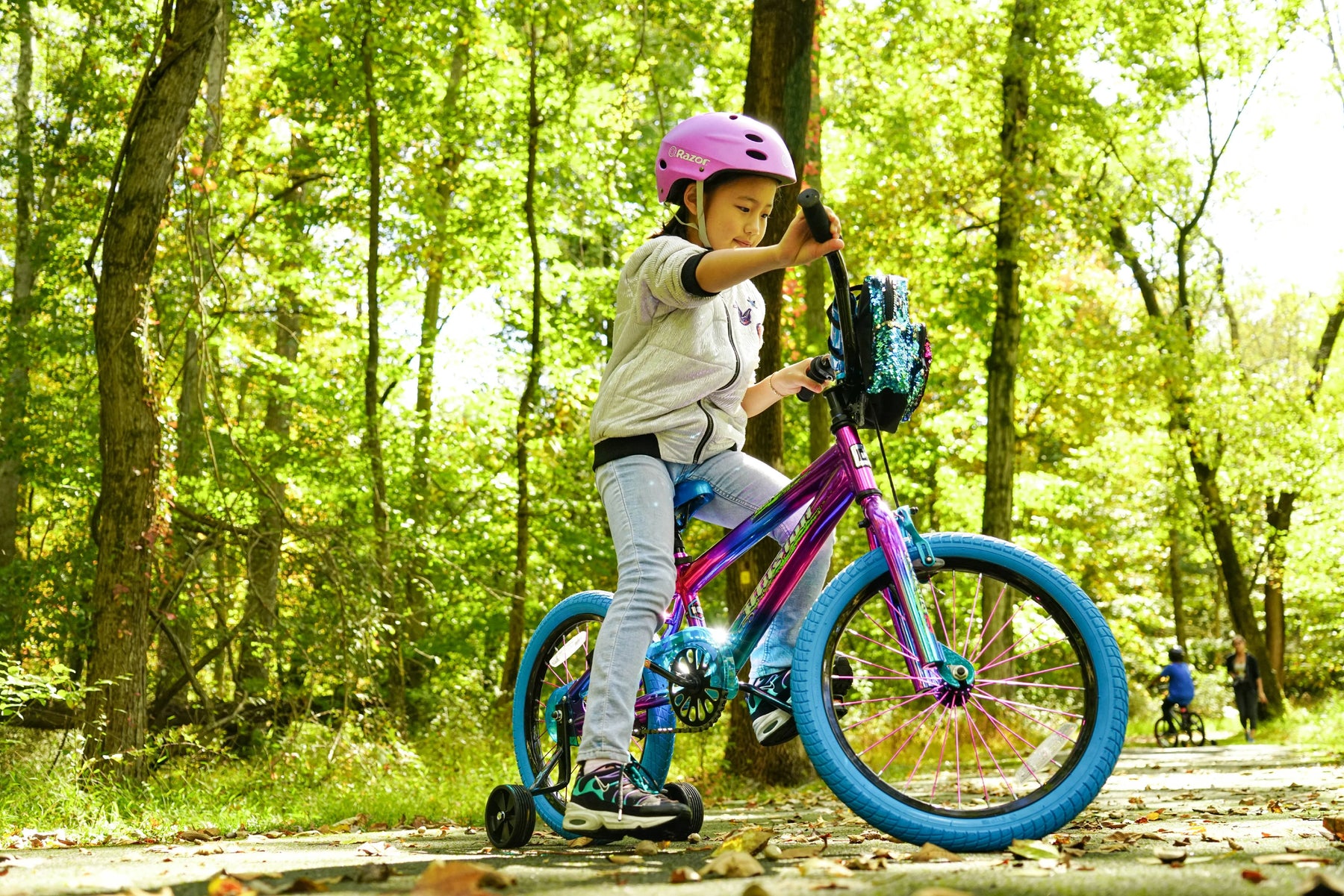 18" Illusion Girl'S Child Bike, Blue/Purple - Product image 9