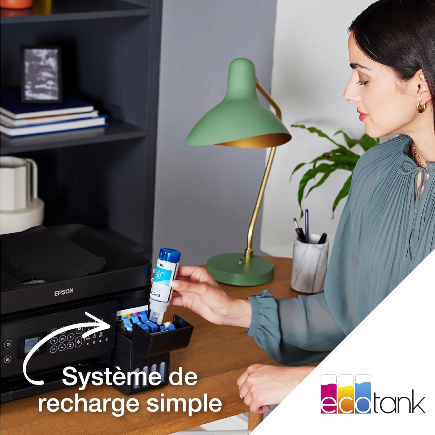 EcoTank ET-4800 Wi-Fi A4 multifunction printer equipped with ink tanks, with up to 3 years of ink included