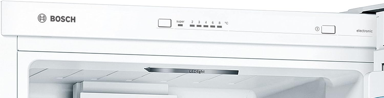 Bosch KGV33VWEAS, Series 4, Fridge freezer, Freestanding, 176 x 60 cm, 195 L / 94 L, White
