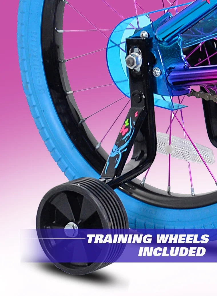 18" Illusion Girl'S Child Bike, Blue/Purple - Product image 4