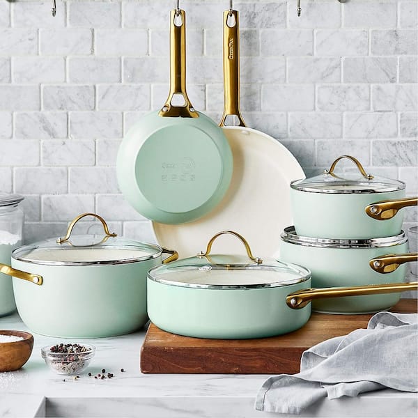 Reserve 10-Piece Hard Anodized Aluminum Ceramic Nonstick Cookware Pots and Pans Set in Julep - Product image 7