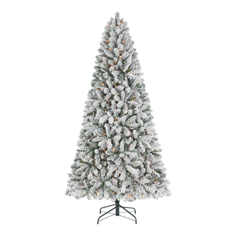 Home Accents Holiday 22GU75002 7.5 ft. Alta Flocked Christmas Tree - Product image 1