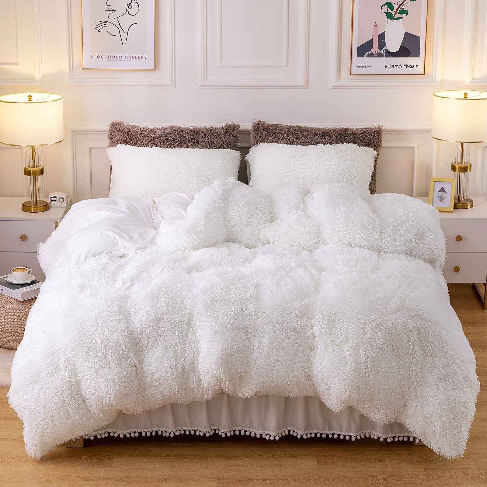 Dreamcountry Plush Fluffy Duvet Cover Oeko-Tex Certified Luxury Ultra Soft Shaggy Crystal Velvet Bedding - Product image 1
