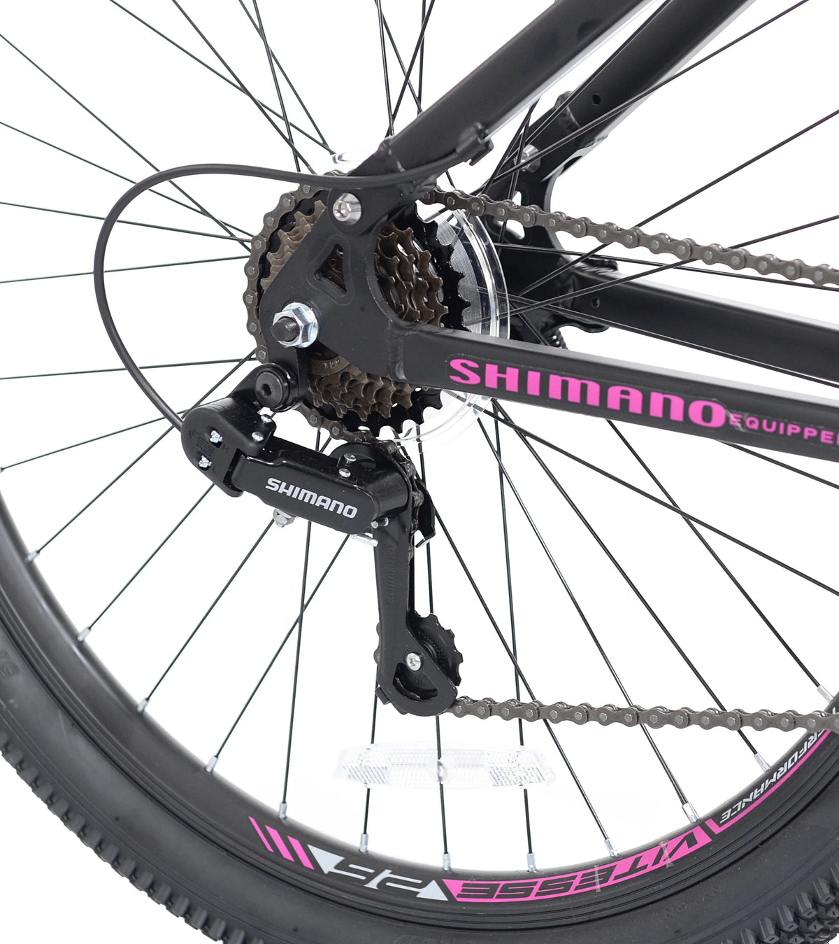 Kent Genesis Maeve Mountain Bike, 26" Wheels, Adults Ages 13+, Black and Pink - Product image 8