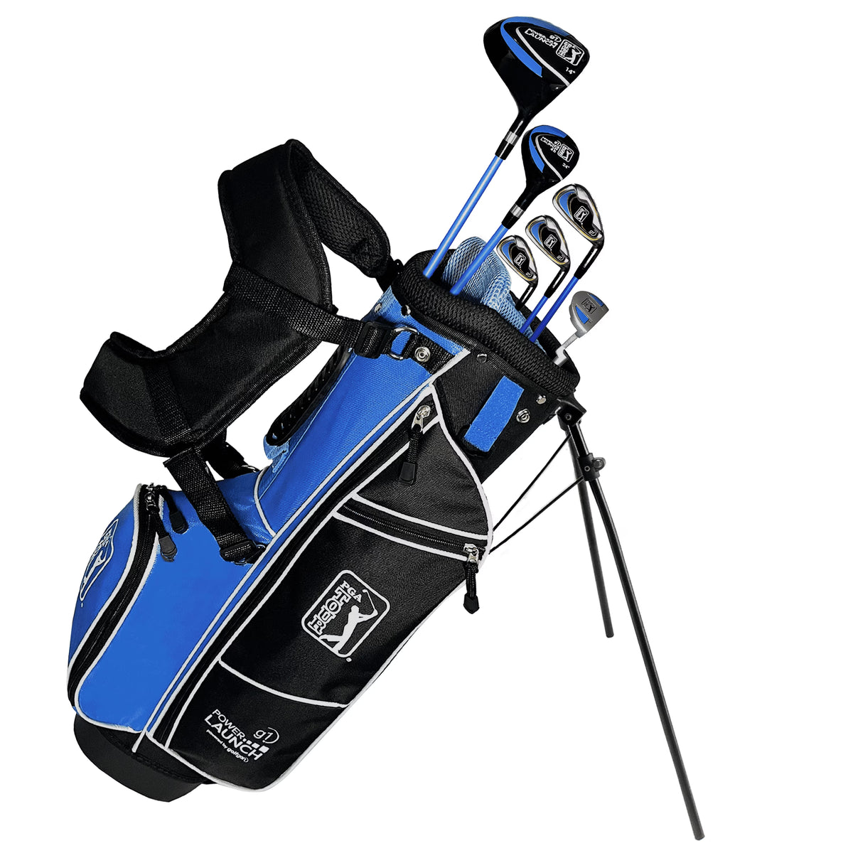 PGA Tour Right - Handed 10 Piece Kids Golf Club Stand Bag Set; Player Height 4'8 - 5'2", Ages 8 - 12 - Product image 1