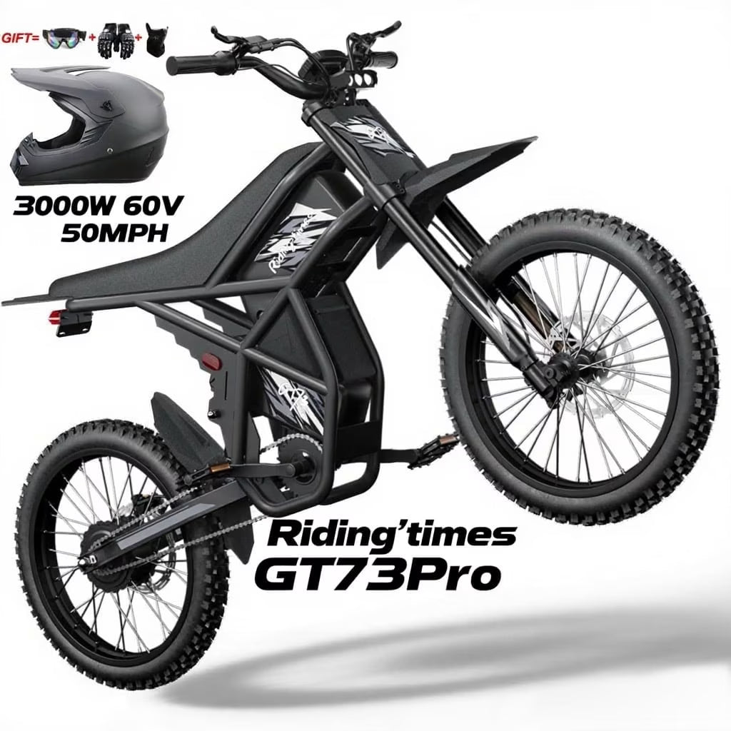 2000W Electric Dirt Bike for Adults Ridingtimes GT73 UL2849, Brushless Hub Motor - Product image 5