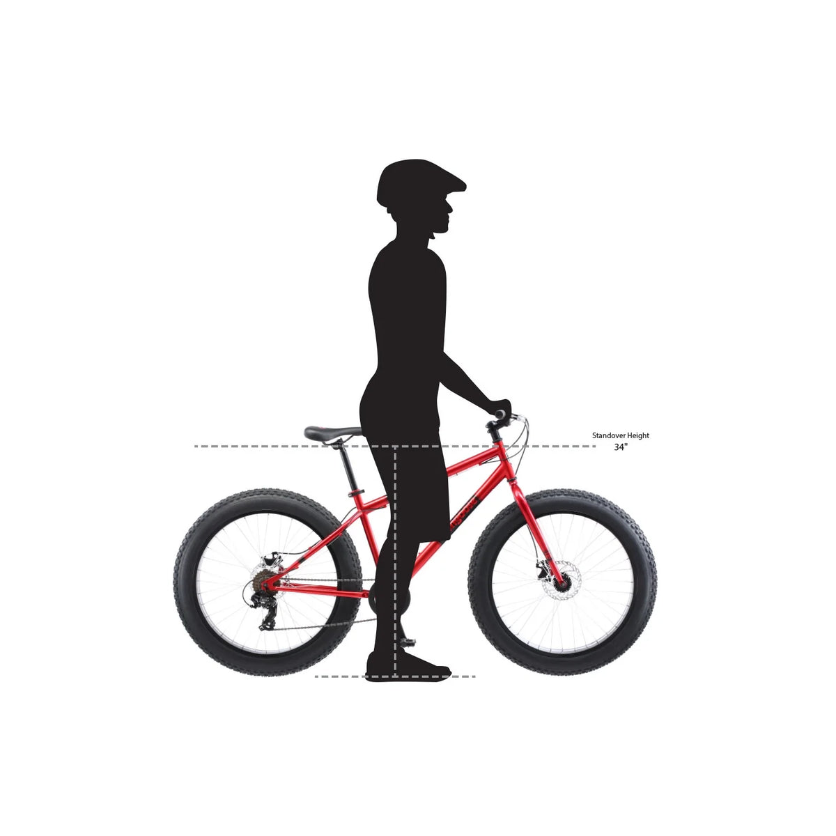 Mongoose Dolomite Adult Fat Tire Mountain Bike, 26 - Inch Wheel, Red - Product image 8