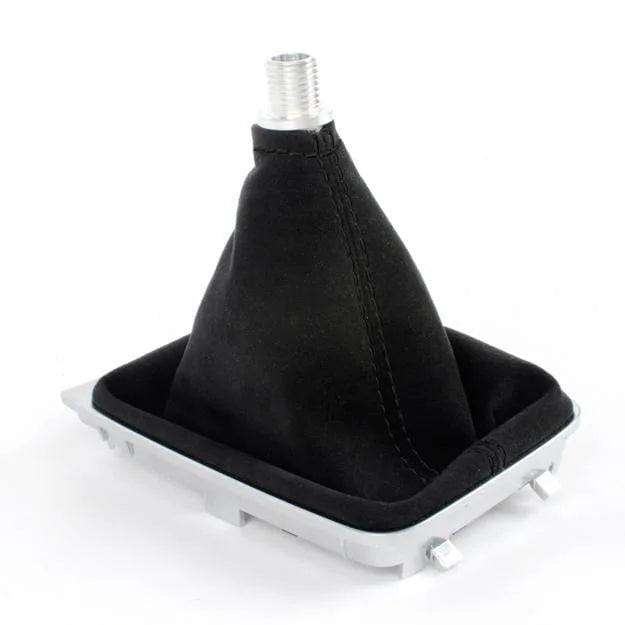 BFI VW MK7 Manual Shift Boot - Magma Red Leather - Black Stitch