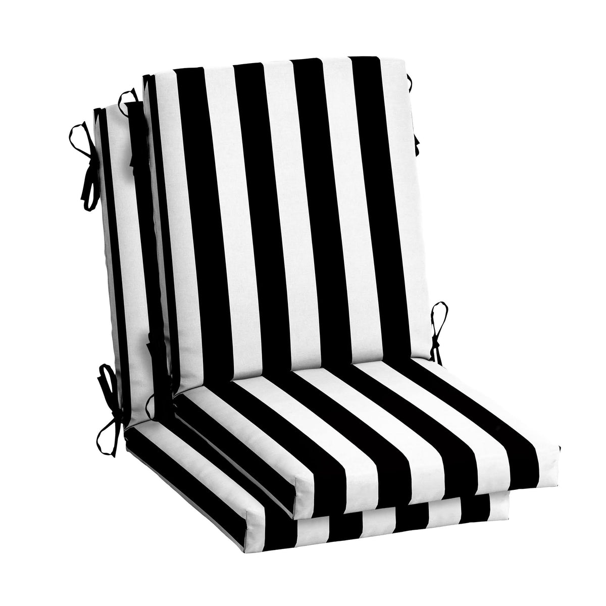 Arden Selections Outdoor Cabana Stripe 44 x 20 in. High Back Dining Chair Cushion - 2 Count - Product image 1