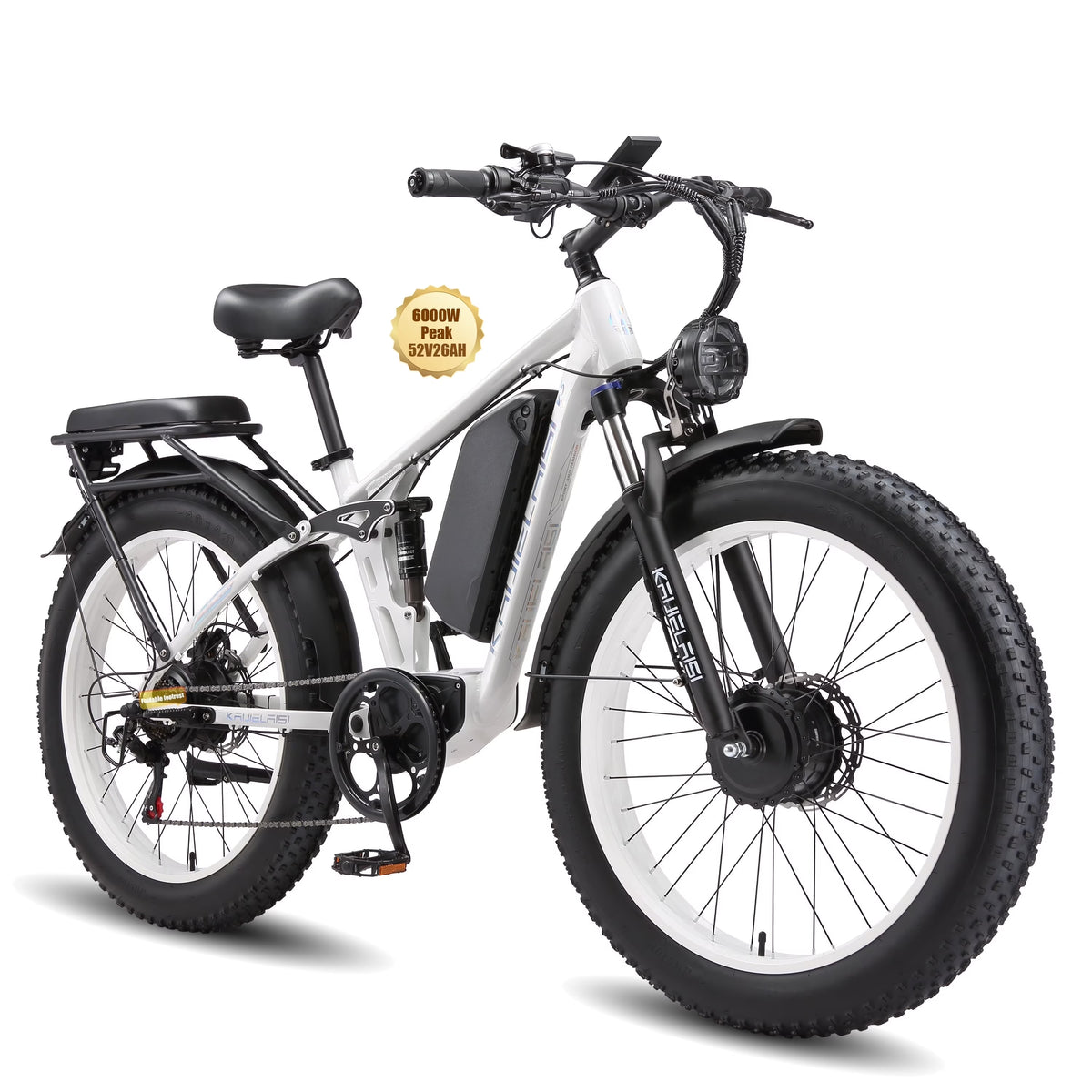 KAIJIELAISI Electric Bike for Adults, AWD Ebikes Dual Motor Peak 6000W - Product image 3