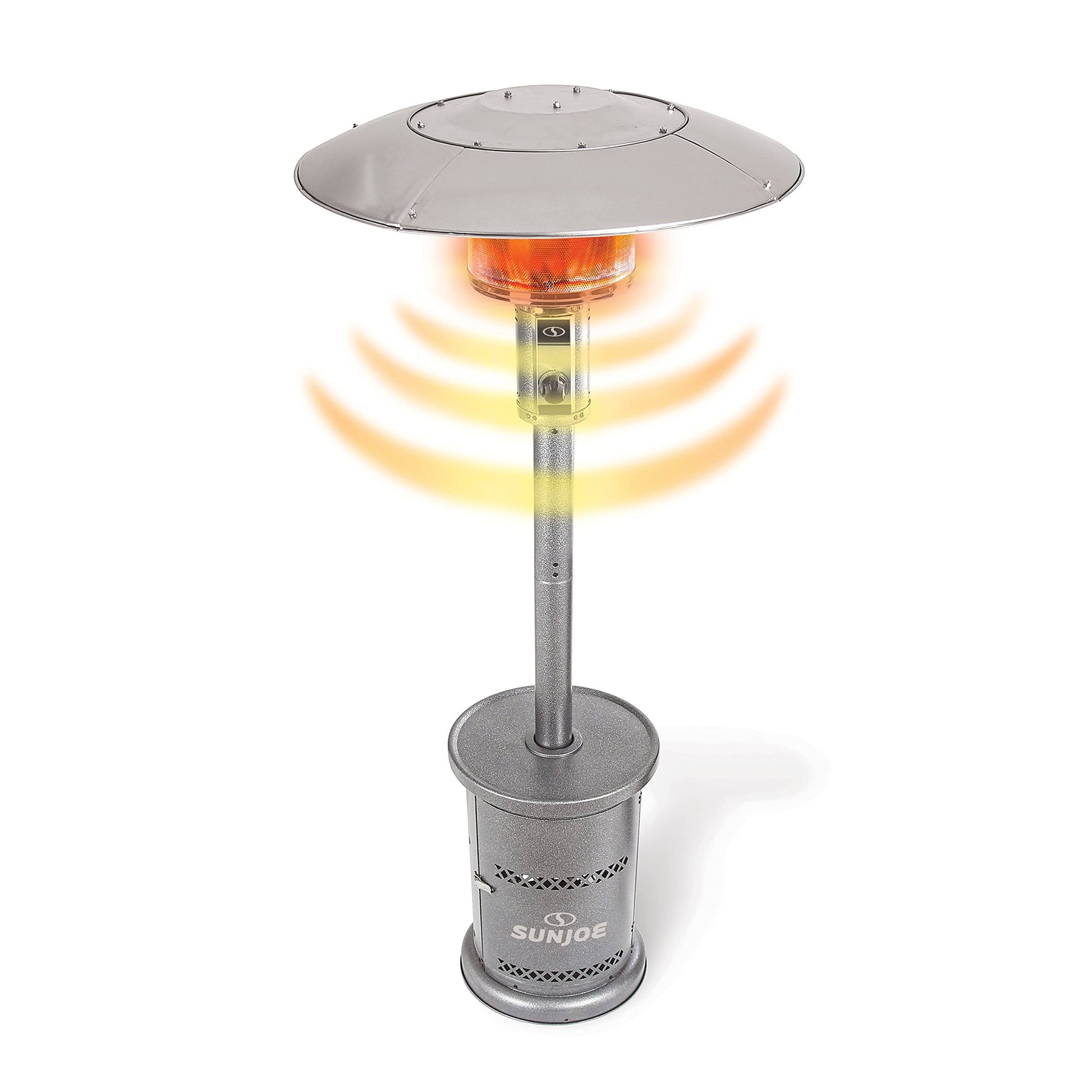 Sun Joe SJPPH48-SLV Outdoor Propane Powered Patio Heater w/ Wheels, Tip Over & Overheat Protection, 48 - Product image 1