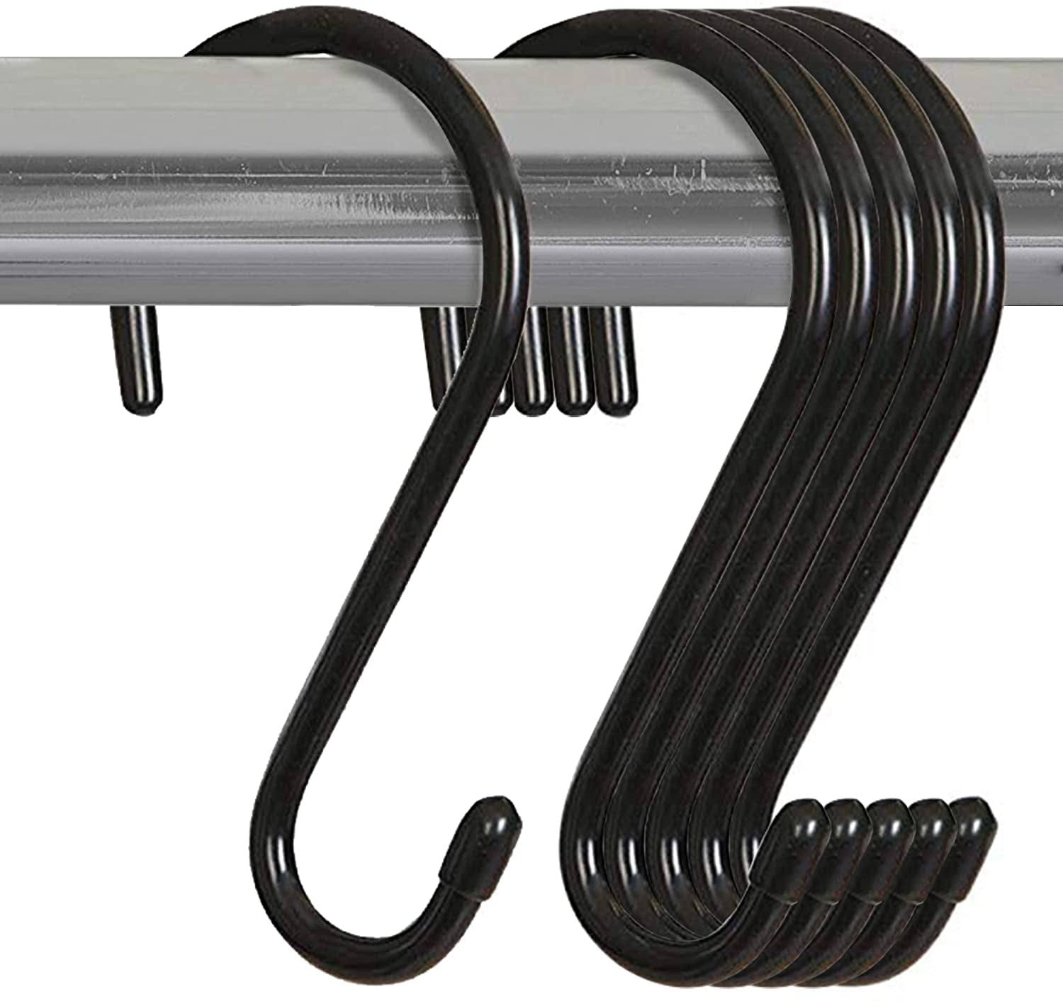 Smart Design Premium S Hooks with Rubber Gripped Finish Set of 6 - Steel Metal Frame - Product image 1