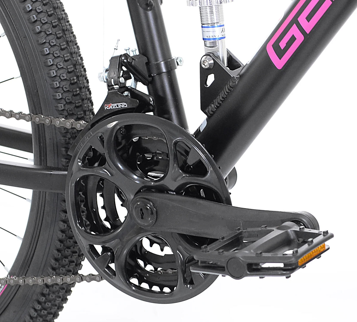 Kent Genesis Maeve Mountain Bike, 26" Wheels, Adults Ages 13+, Black and Pink - Product image 7