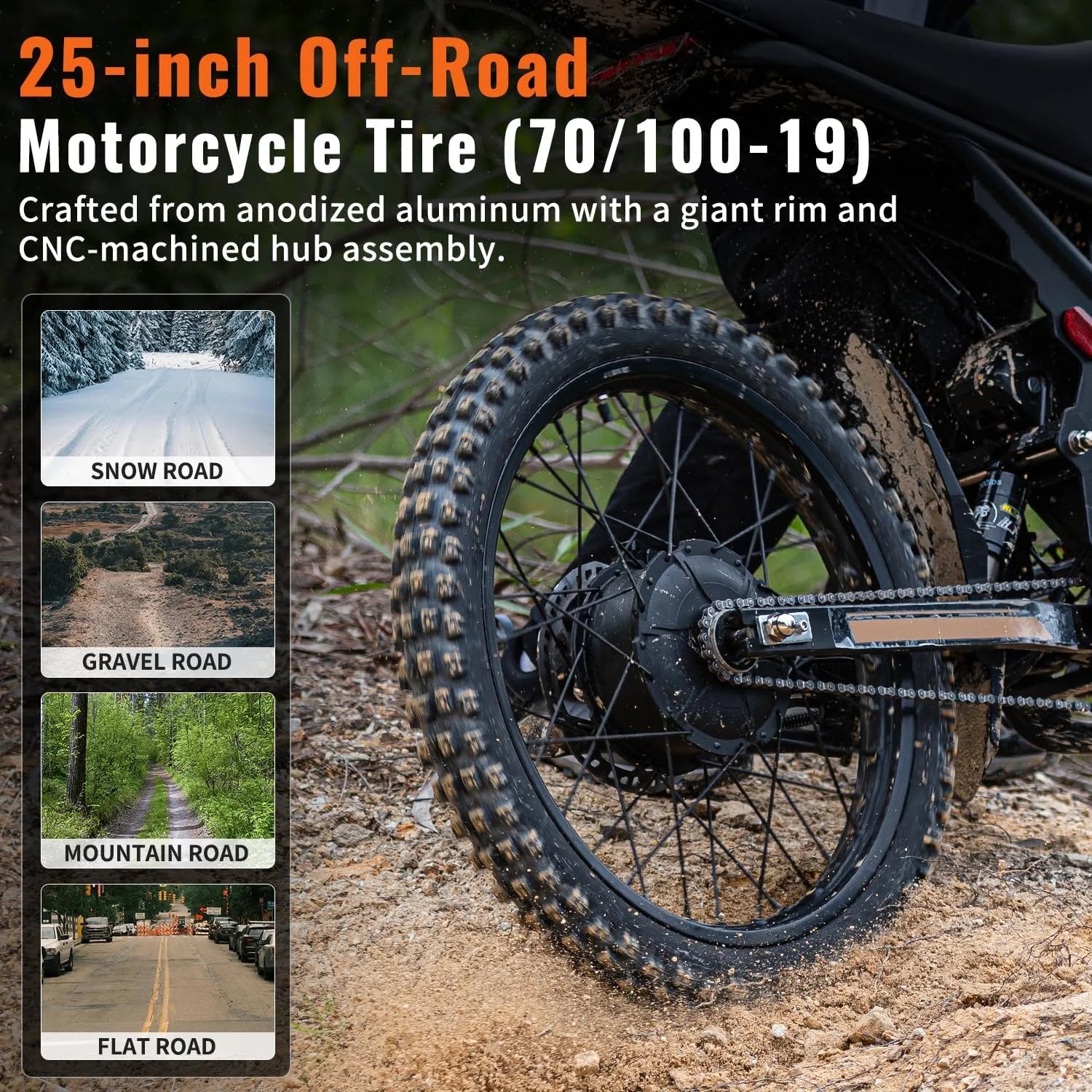 2000W Electric Dirt Bike for Adults Ridingtimes GT73 UL2849, Brushless Hub Motor - Product image 18