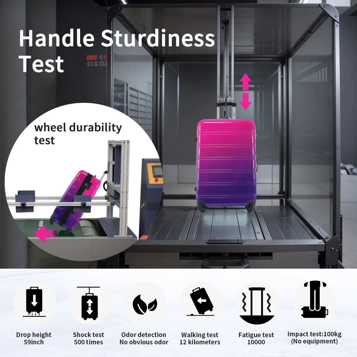 3 Piece Luggage Sets, Hard Shell Suitcase 20/24/28 in with TSA Lock and Spinner Wheels - Product image 10