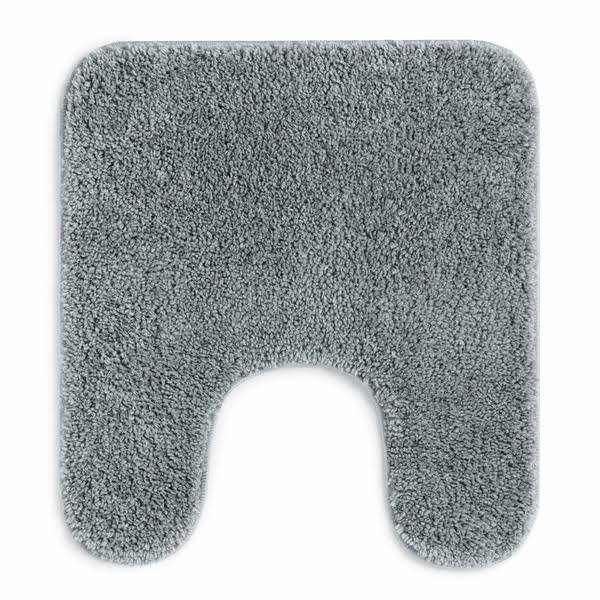 Mainstays Basic Polyester Contour Bath Rug - Grey - 20 x 22 in - Product image 1