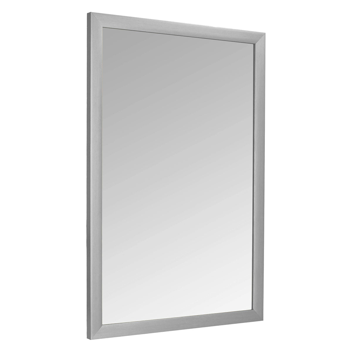 Basics Rectangular Wall Mirror 24 inch x 36 inch - Standard Trim, Nickel - Product image 1