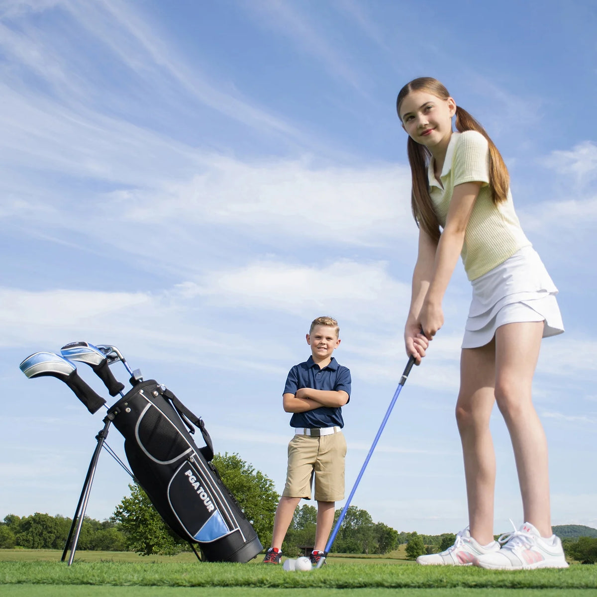 PGA Tour Right - Handed 10 Piece Kids Golf Club Stand Bag Set; Player Height 4'8 - 5'2", Ages 8 - 12 - Product image 7
