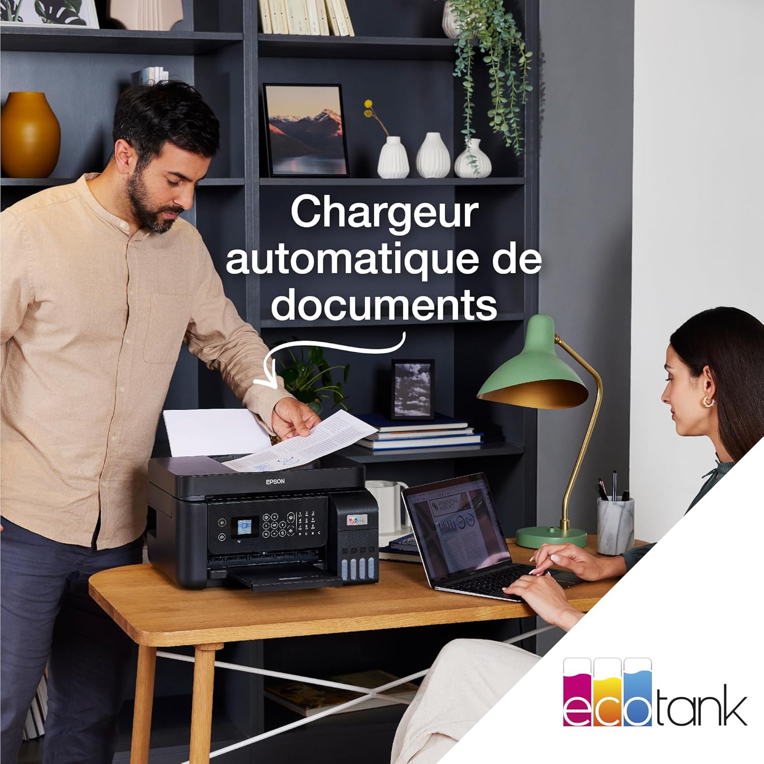 EcoTank ET-4800 Wi-Fi A4 multifunction printer equipped with ink tanks, with up to 3 years of ink included