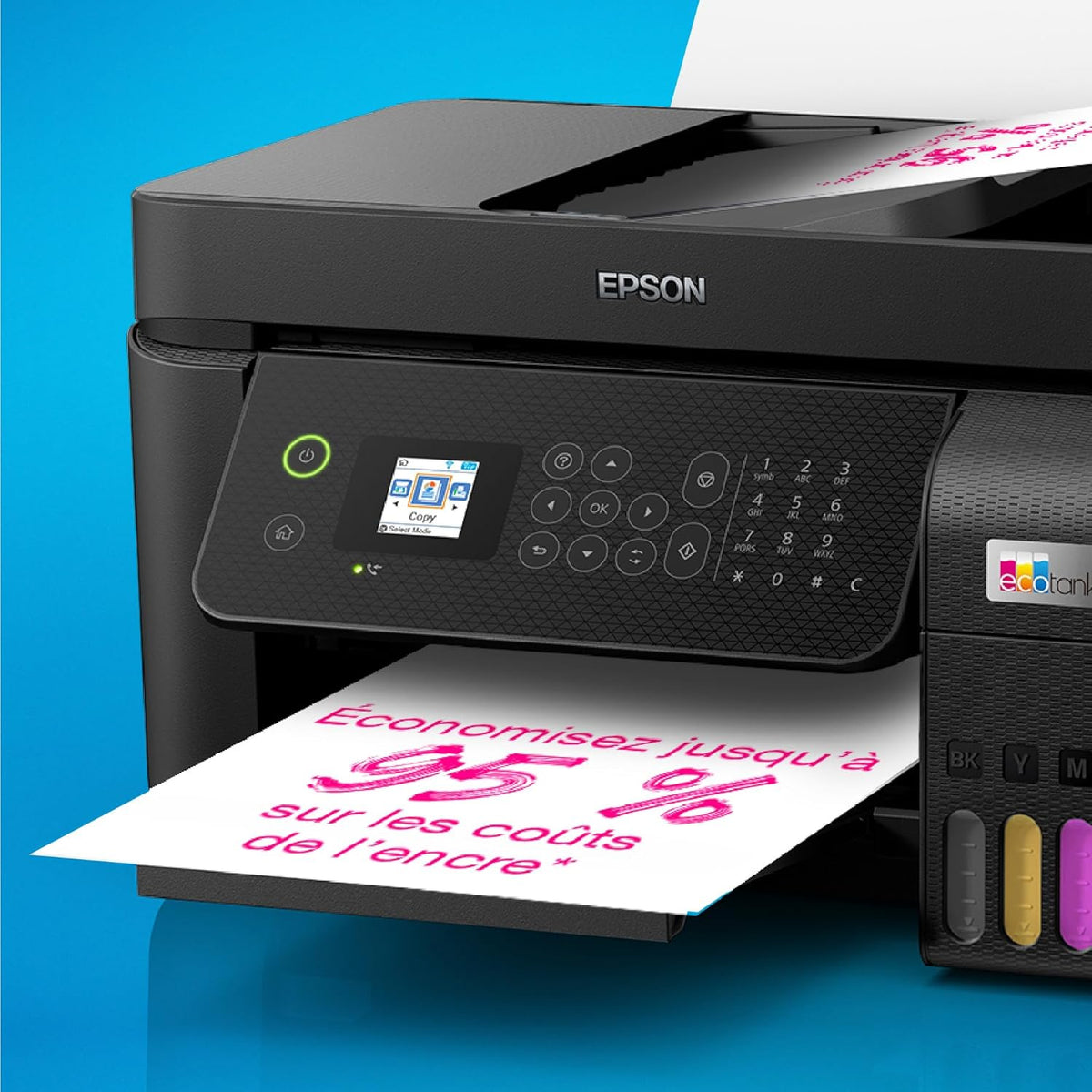 EcoTank ET-4800 Wi-Fi A4 multifunction printer equipped with ink tanks, with up to 3 years of ink included
