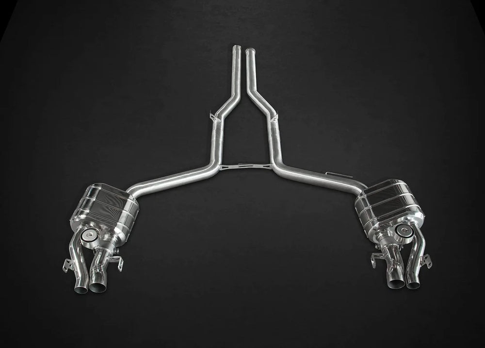 Mercedes E63S AMG Sedan (W212) 4matic S & 2WD - Valved Exhaust System (Incl. Remote)