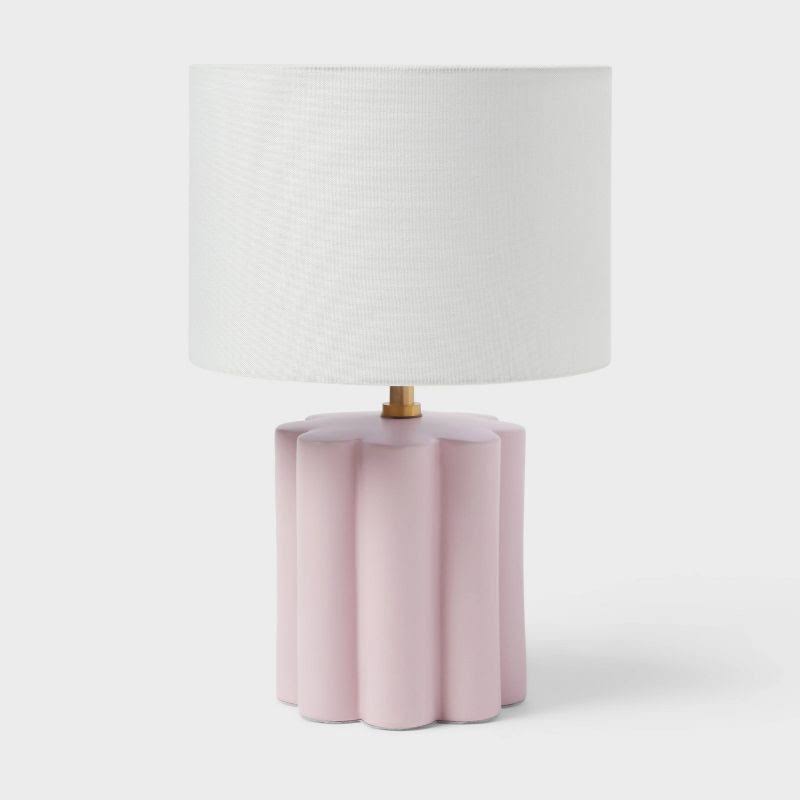 Fluted Kids' Table Lamp Purple - Pillowfort - Product image 1