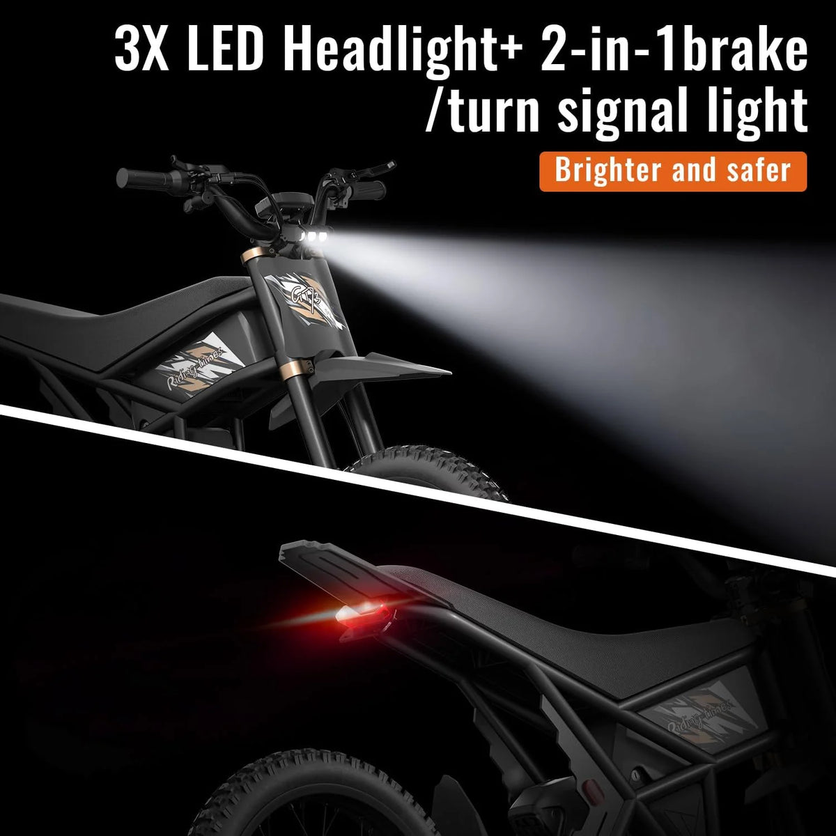 2000W Electric Dirt Bike for Adults Ridingtimes GT73 UL2849, Brushless Hub Motor - Product image 23