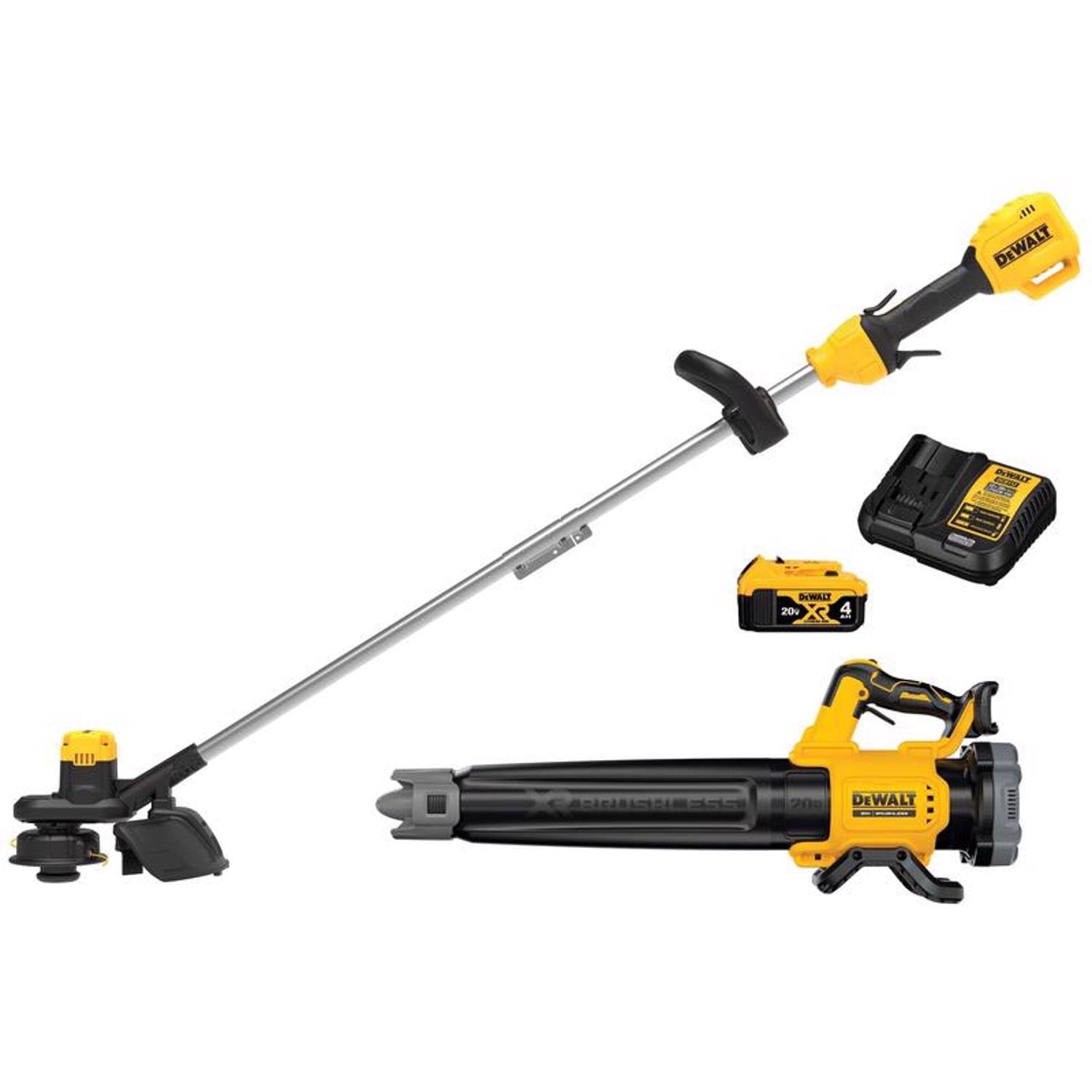 Dewalt Handheld Blower Kit, String Trimmer and Brushless, Combo - Product image 1