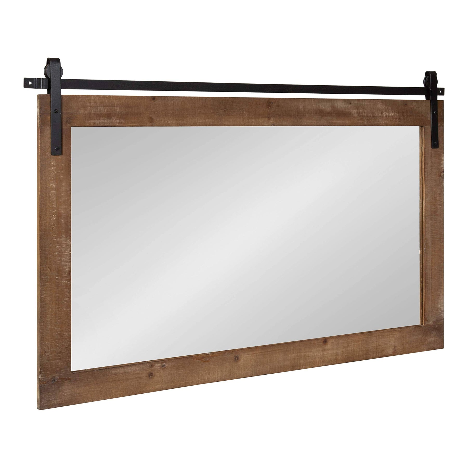 Kate and Laurel Cates Rustic Wall Mirror (Rustic Brown - 40x26) - Product image 1